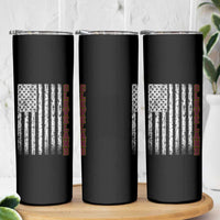 Cleveland Ohio State Pride Vintage American Flag Skinny Tumbler Vintage American Flag Ohio State Pride