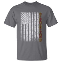 Cleveland Ohio State Pride Vintage American Flag T Shirt