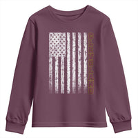 Cleveland Ohio State Pride Vintage American Flag Youth Sweatshirt
