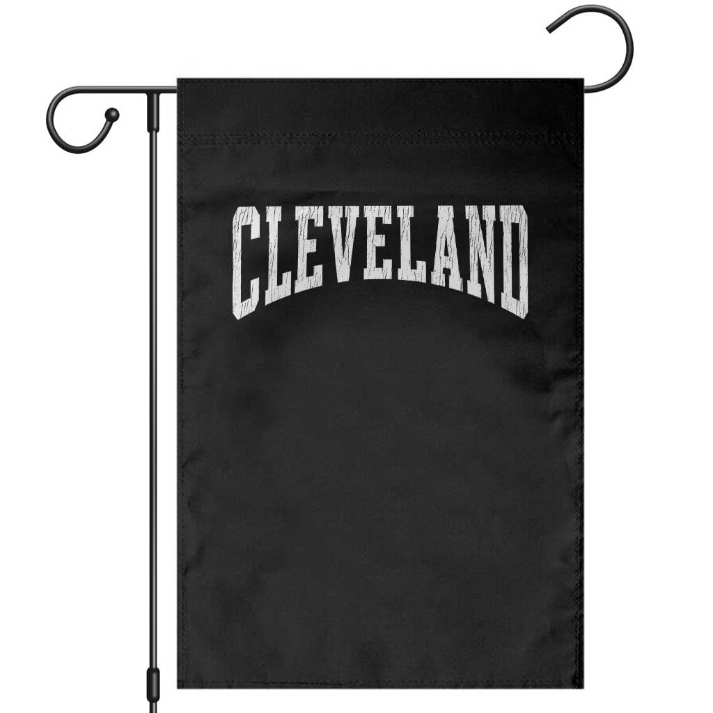 Cleveland Ohio OH City Throwback Design Vintage Garden Flag