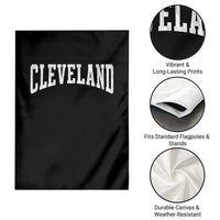 Cleveland Ohio OH City Throwback Design Vintage Garden Flag