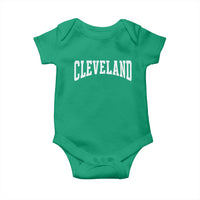 Cleveland Ohio OH City Throwback Design Vintage Baby Onesie