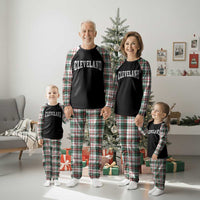 Cleveland Ohio OH City Throwback Design Vintage Plaid Pajama Set