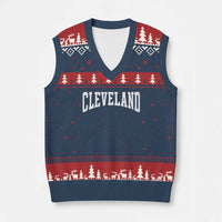 Cleveland Ohio OH City Throwback Design Vintage V-Neck Knit Sweater Vest