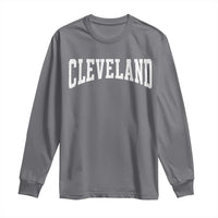 Cleveland Ohio OH City Throwback Design Vintage Long Sleeve Shirt
