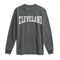Cleveland Ohio OH City Throwback Design Vintage Long Sleeve Shirt