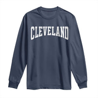 Cleveland Ohio OH City Throwback Design Vintage Long Sleeve Shirt