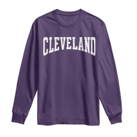 Cleveland Ohio OH City Throwback Design Vintage Long Sleeve Shirt