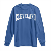 Cleveland Ohio OH City Throwback Design Vintage Long Sleeve Shirt