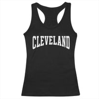 Cleveland Ohio OH City Throwback Design Vintage Racerback Tank Top