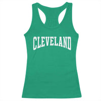 Cleveland Ohio OH City Throwback Design Vintage Racerback Tank Top