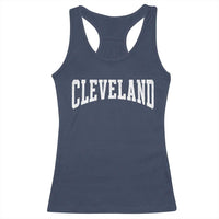 Cleveland Ohio OH City Throwback Design Vintage Racerback Tank Top