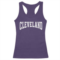 Cleveland Ohio OH City Throwback Design Vintage Racerback Tank Top