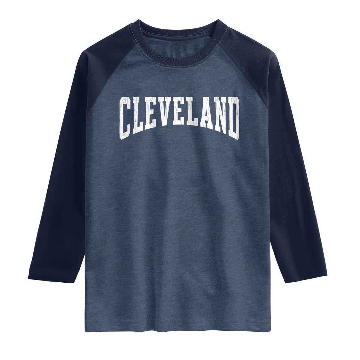 Cleveland Ohio OH City Throwback Design Vintage Raglan Shirt