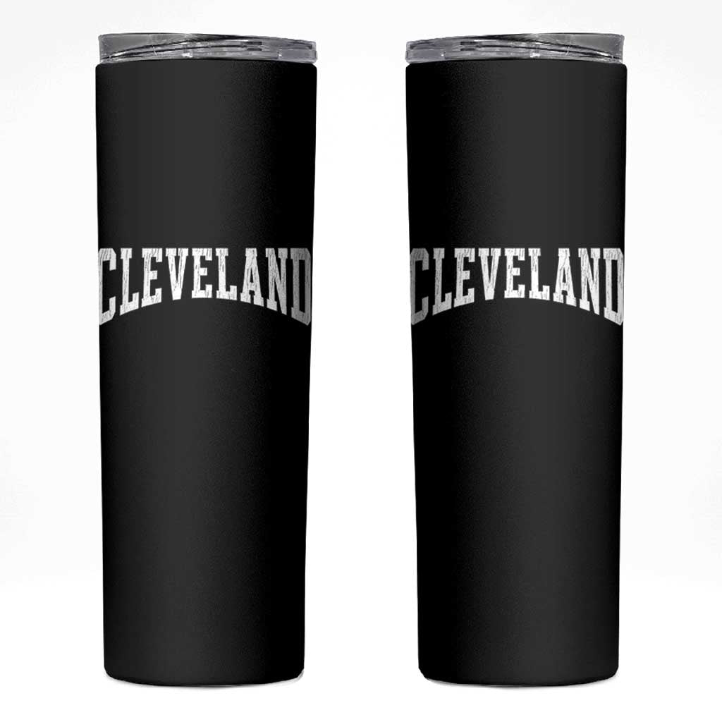 Cleveland Ohio OH City Throwback Design Vintage Skinny Tumbler