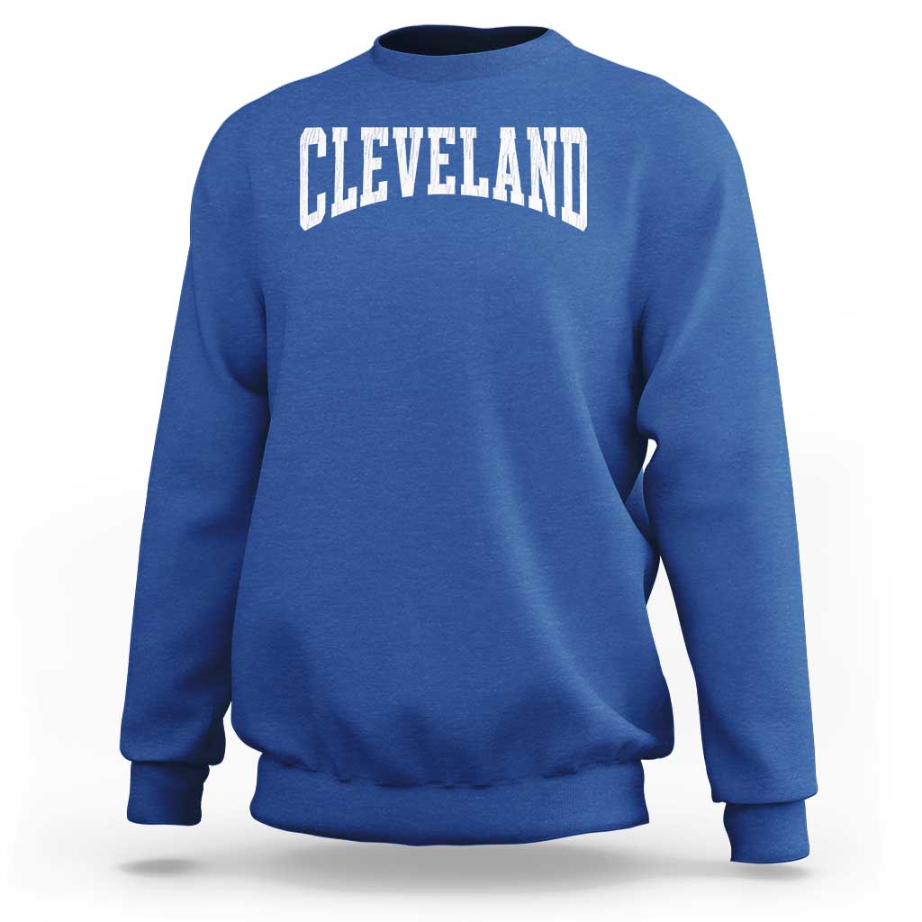 Cleveland Ohio OH City Throwback Design Vintage Sweatshirt