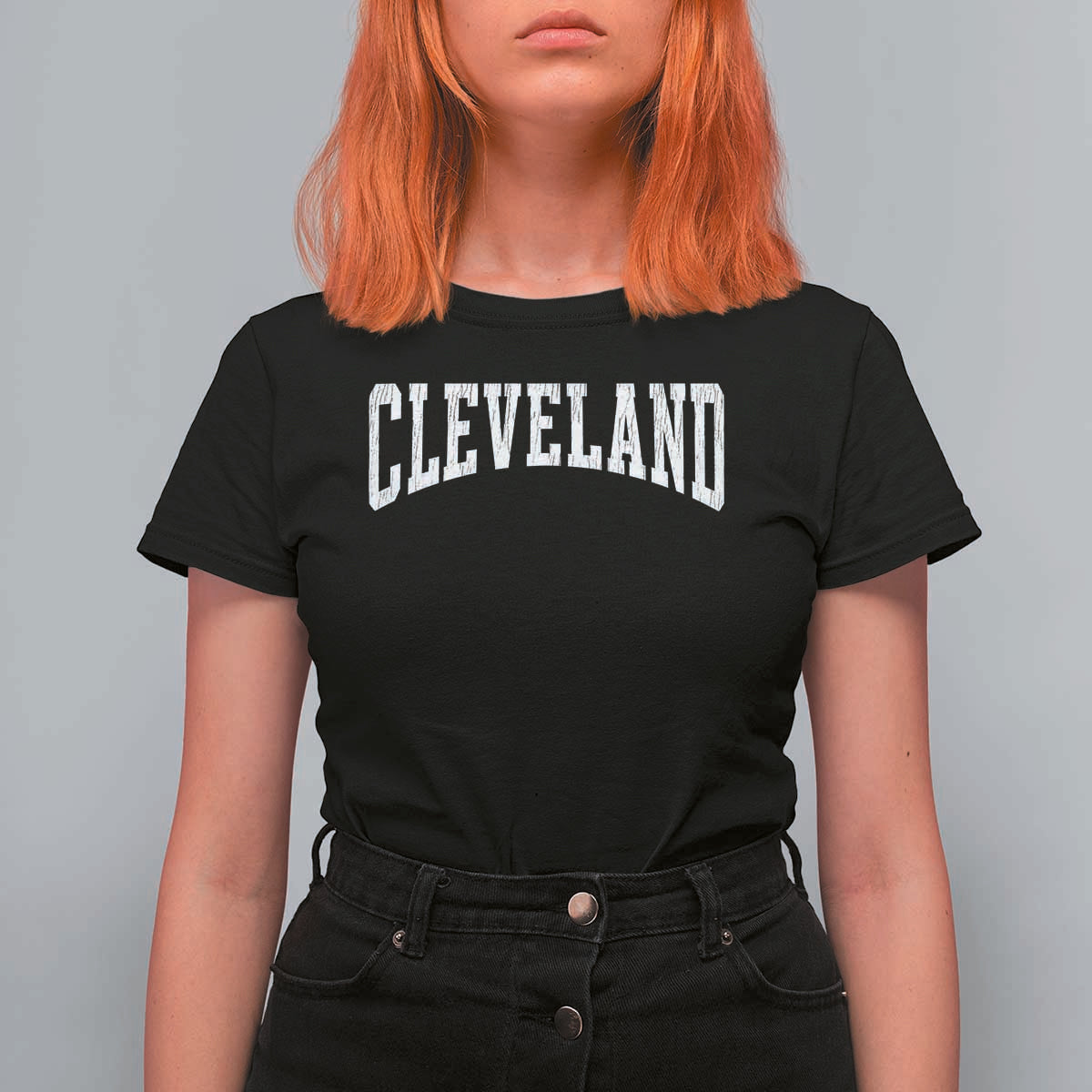 Cleveland Ohio OH City Throwback Design Vintage T Shirt For Women