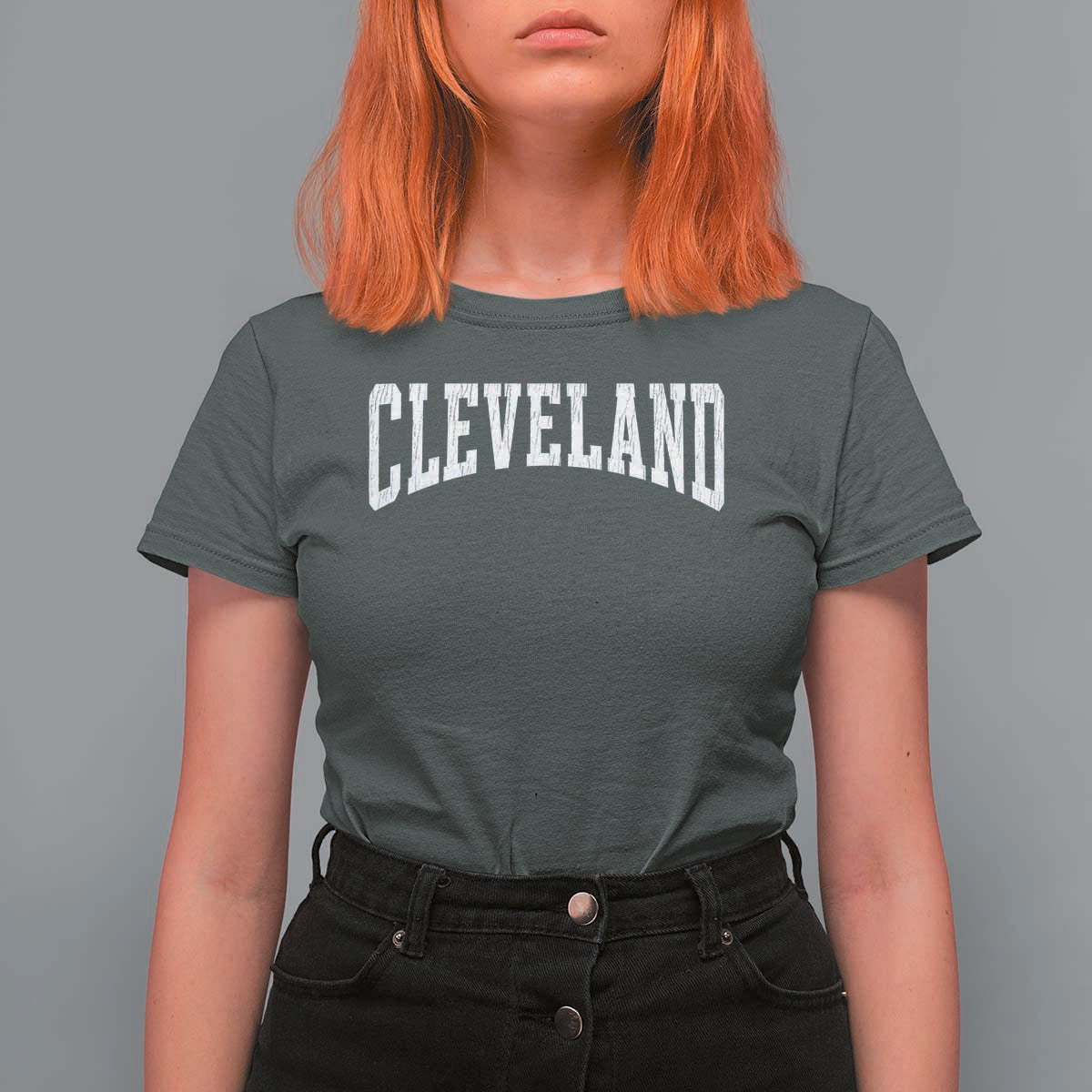 Cleveland Ohio OH City Throwback Design Vintage T Shirt For Women