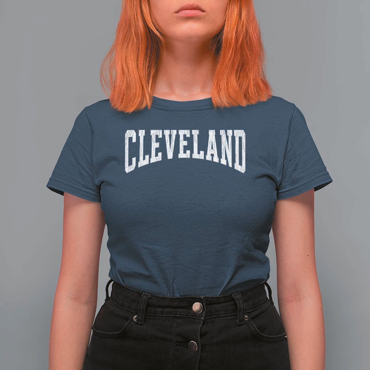 Cleveland Ohio OH City Throwback Design Vintage T Shirt For Women
