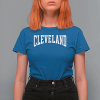 Cleveland Ohio OH City Throwback Design Vintage T Shirt For Women