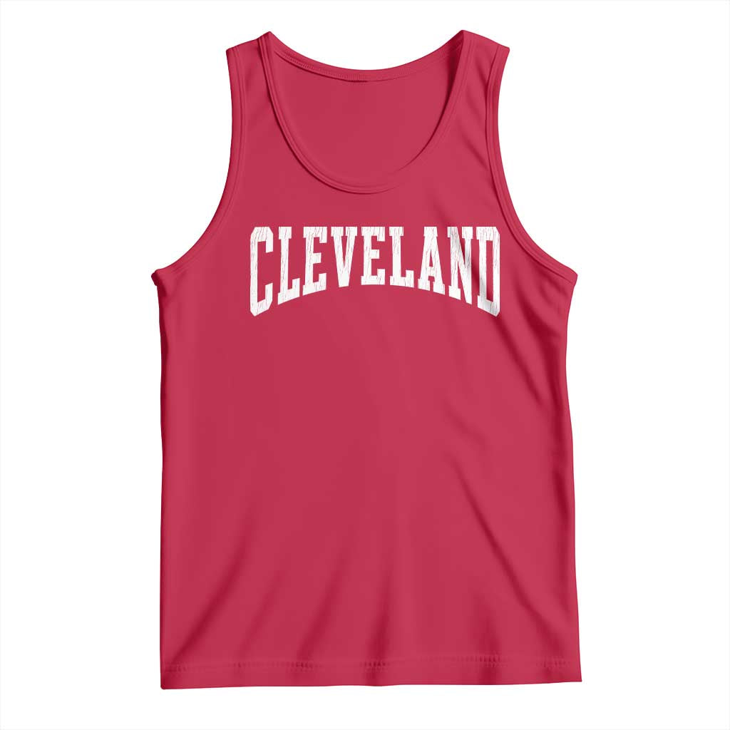 Cleveland Ohio OH City Throwback Design Vintage Tank Top