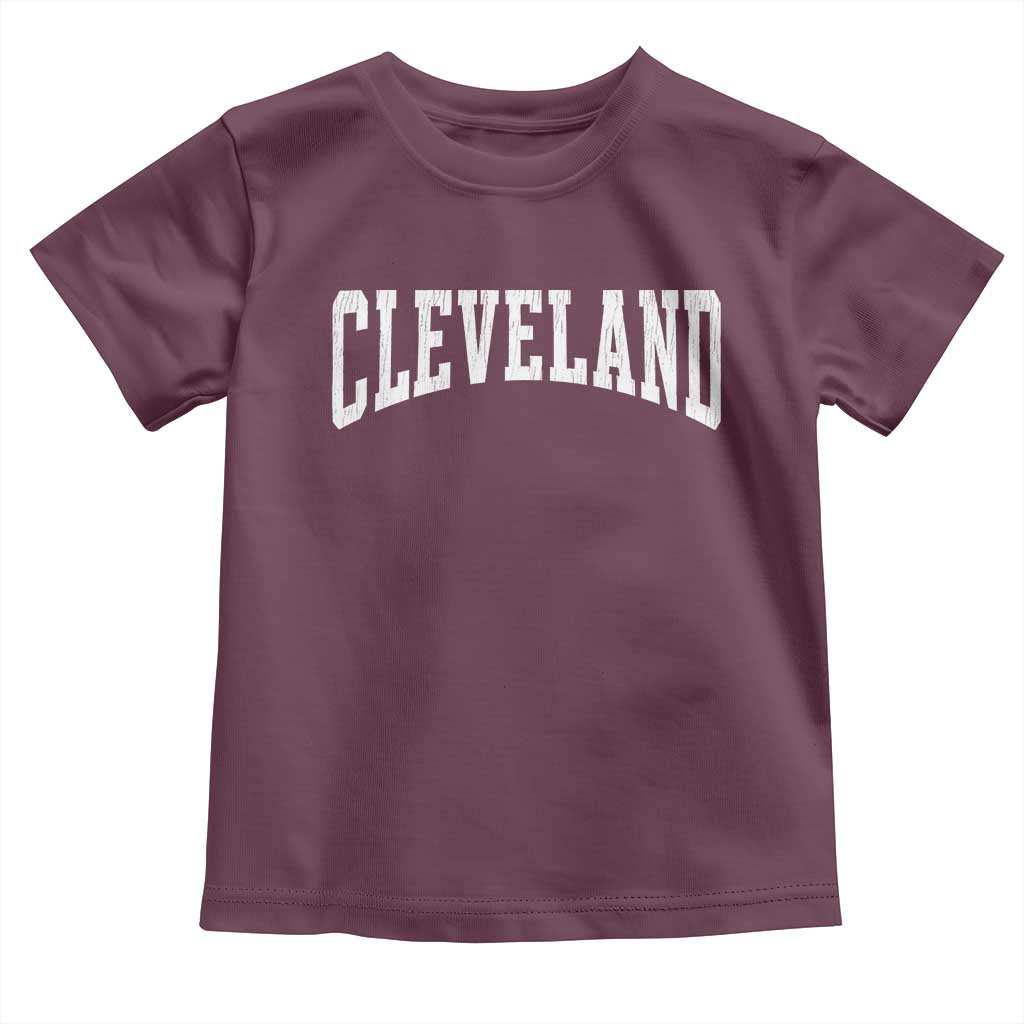 Cleveland Ohio OH City Throwback Design Vintage Toddler T Shirt