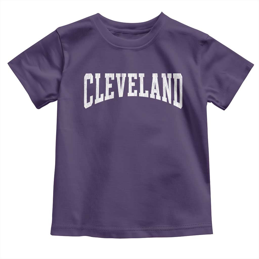 Cleveland Ohio OH City Throwback Design Vintage Toddler T Shirt