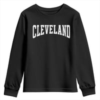 Cleveland Ohio OH City Throwback Design Vintage Youth Sweatshirt