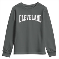 Cleveland Ohio OH City Throwback Design Vintage Youth Sweatshirt