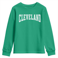 Cleveland Ohio OH City Throwback Design Vintage Youth Sweatshirt