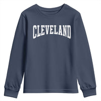 Cleveland Ohio OH City Throwback Design Vintage Youth Sweatshirt