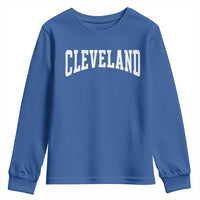 Cleveland Ohio OH City Throwback Design Vintage Youth Sweatshirt