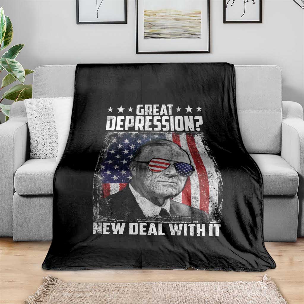 Franklin D Roosevelt Throw Blanket Great Depression New Deal With It