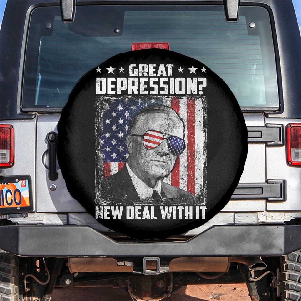 Franklin D Roosevelt Spare Tire Cover Great Depression New Deal With It