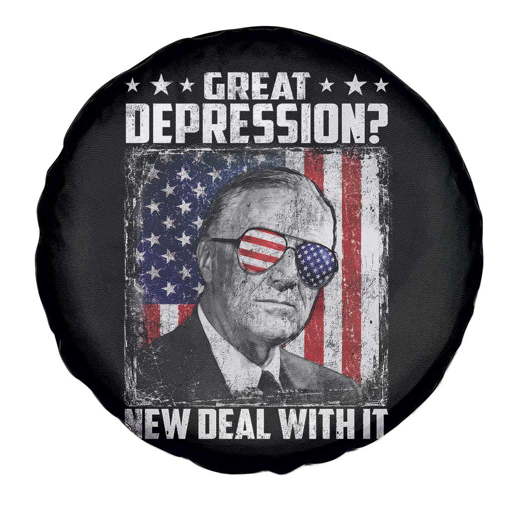 Franklin D Roosevelt Spare Tire Cover Great Depression New Deal With It