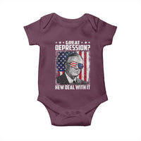 Franklin D Roosevelt Baby Onesie Great Depression New Deal With It