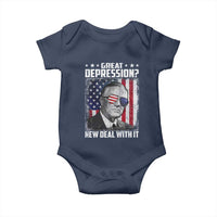 Franklin D Roosevelt Baby Onesie Great Depression New Deal With It