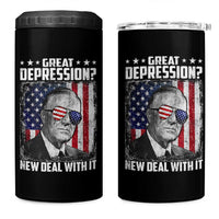 Franklin D Roosevelt 4 in 1 Can Cooler Tumbler Great Depression New Deal With It