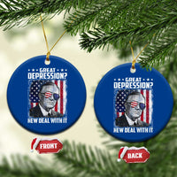 Franklin D Roosevelt Ceramic Ornament Great Depression New Deal With It