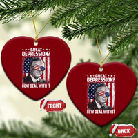 Franklin D Roosevelt Ceramic Ornament Great Depression New Deal With It