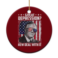 Franklin D Roosevelt Ceramic Ornament Great Depression New Deal With It