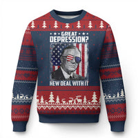 Franklin D Roosevelt Ugly Christmas Sweater Great Depression New Deal With It