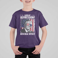 Franklin D Roosevelt T Shirt For Kid Great Depression New Deal With It