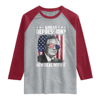 Franklin D Roosevelt Raglan Shirt Great Depression New Deal With It