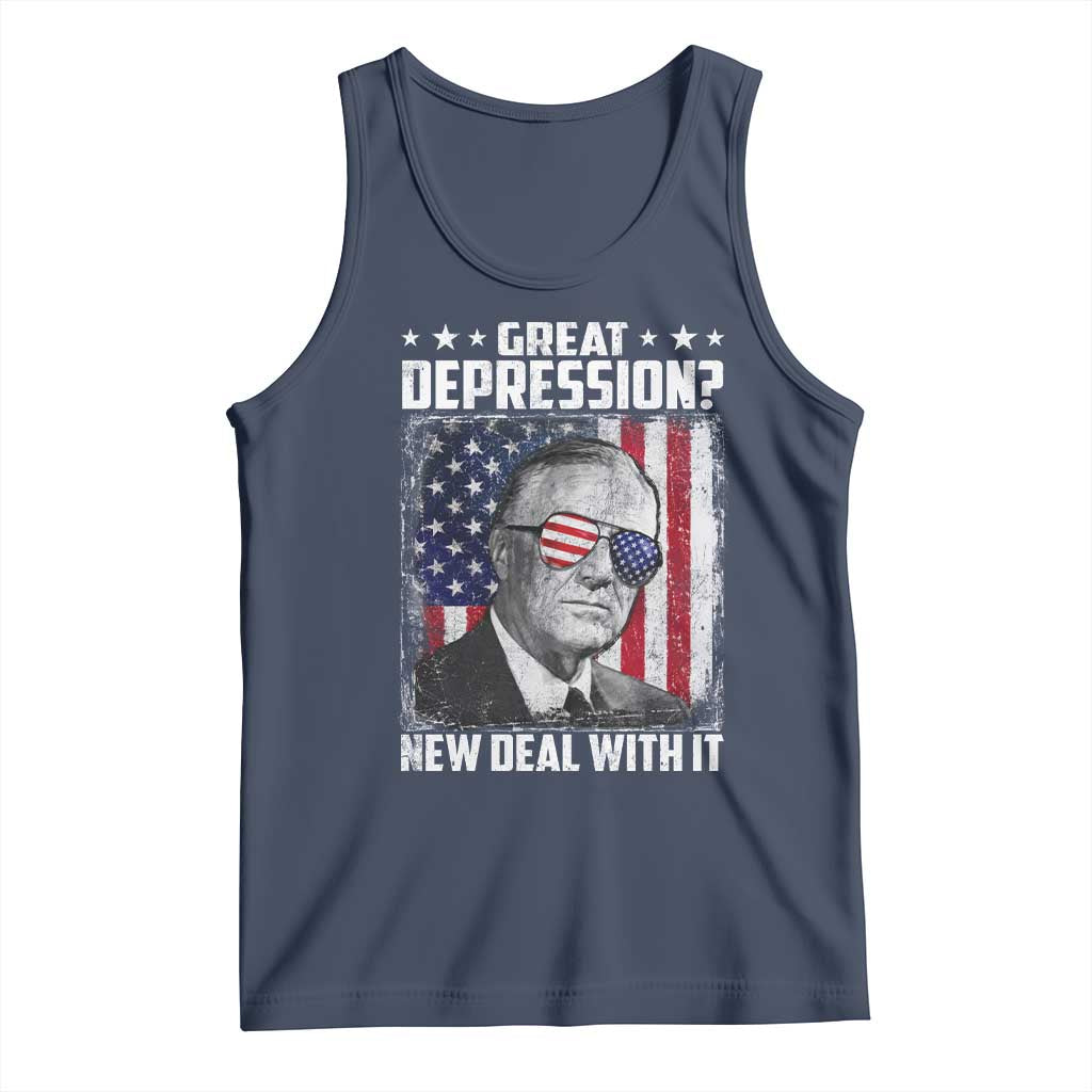 Franklin D Roosevelt Tank Top Great Depression New Deal With It