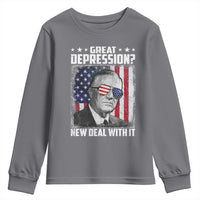 Franklin D Roosevelt Youth Sweatshirt Great Depression New Deal With It