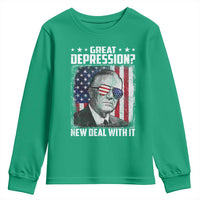 Franklin D Roosevelt Youth Sweatshirt Great Depression New Deal With It