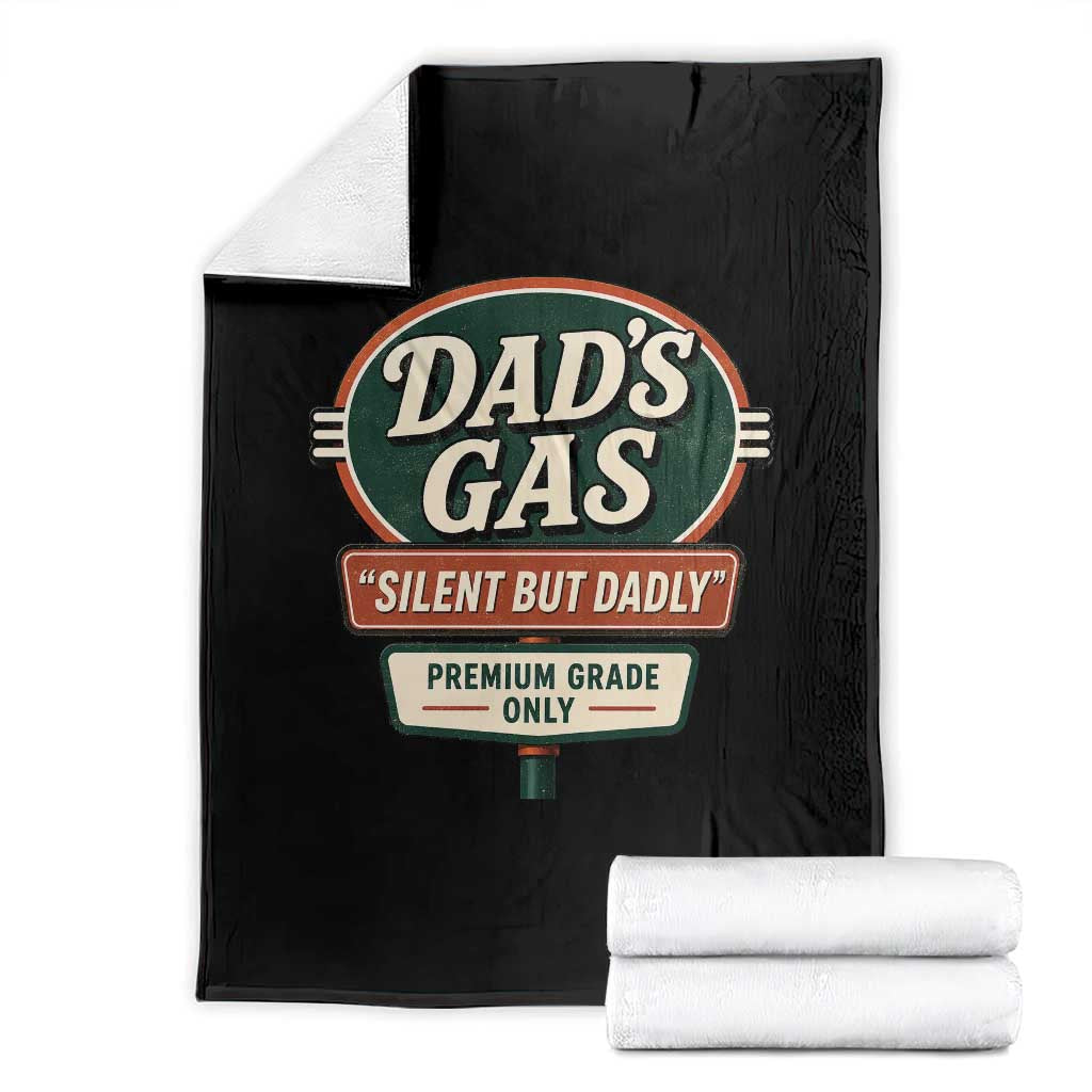 Dads Gas Silent But Dadly Throw Blanket Funny Fart Dad Farting Father's Day