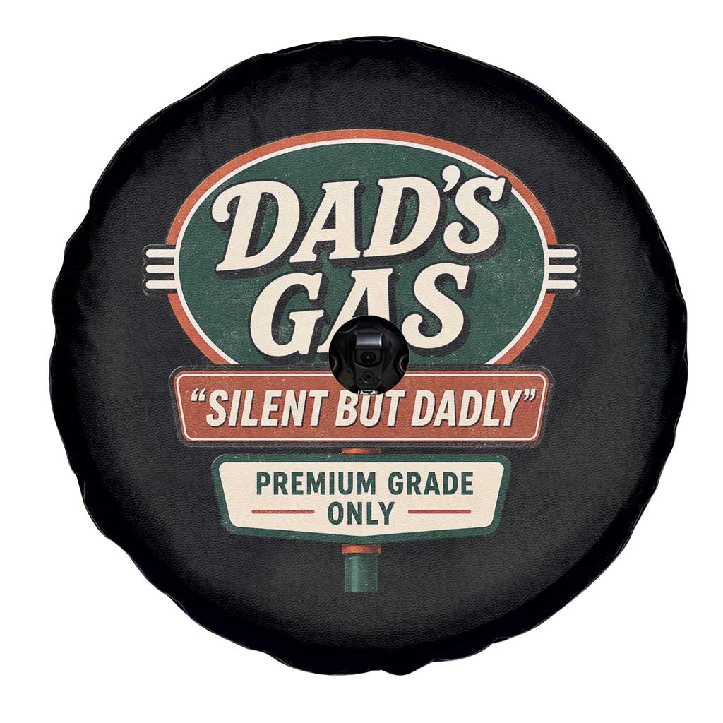 Dads Gas Silent But Dadly Spare Tire Cover Funny Fart Dad Farting Father's Day