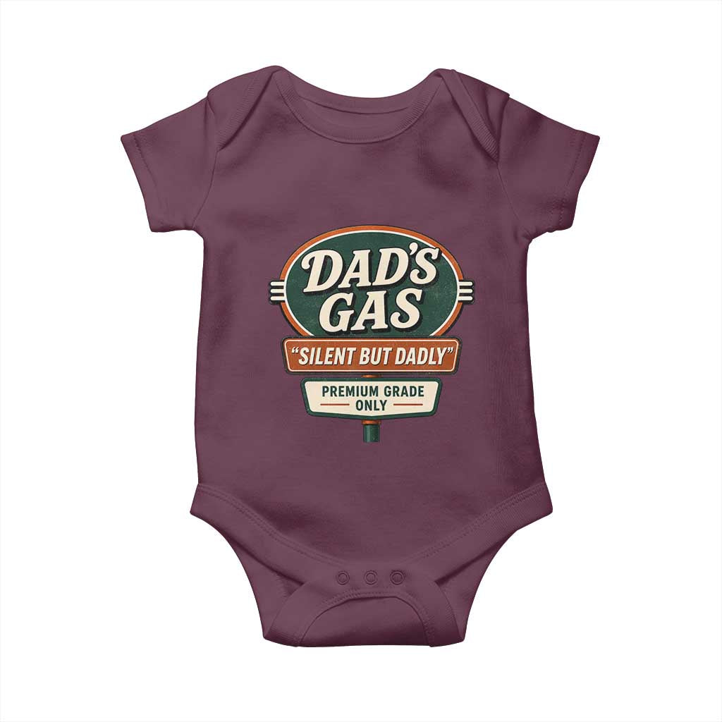 Dads Gas Silent But Dadly Baby Onesie Funny Fart Dad Farting Father's Day